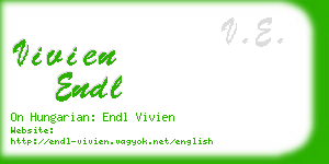 vivien endl business card
